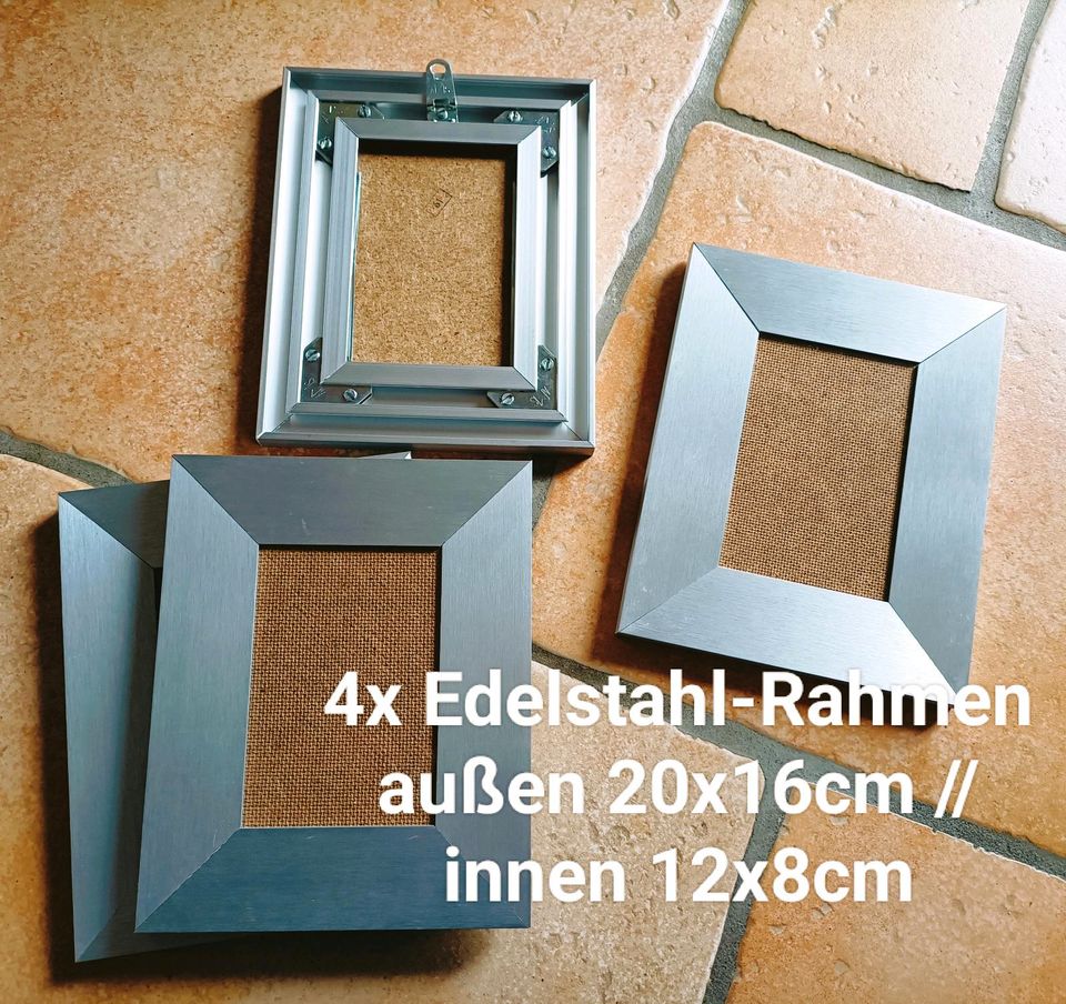 Bilderrahmen Edelstahl 20x16cm in Heuerßen