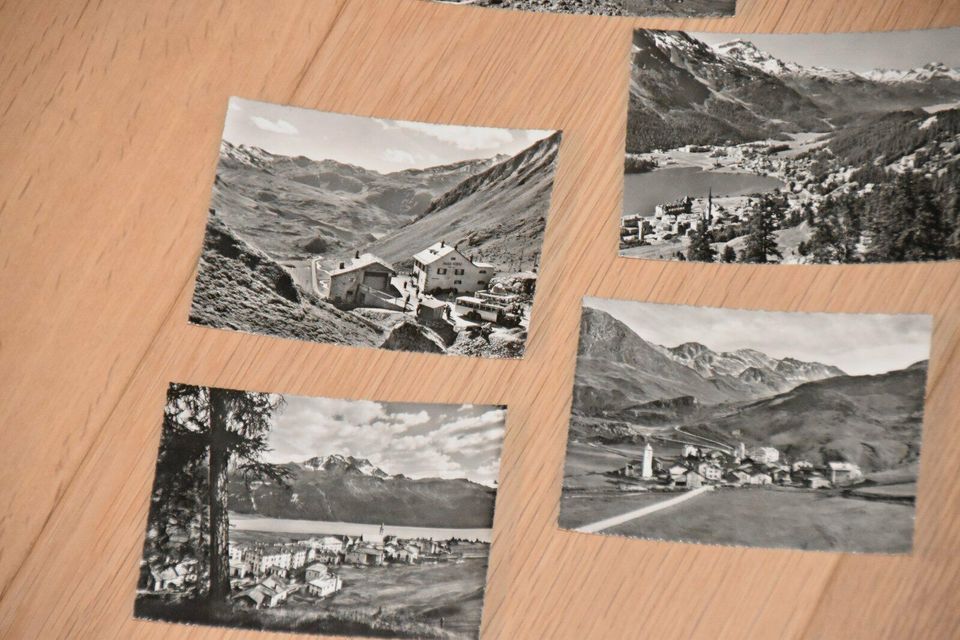 10 Klein-Photos Julier-Route Schweiz 50er Jahre Postkarten in Lüdenscheid