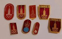 Schöne Sammlung Pins Buttons Vintage Olympia Moskau 1980 Nordrhein-Westfalen - Hiddenhausen Vorschau