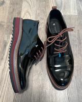 Bugatti Oxford Schuhe Schwarz Lackleder Leder Gr 40 Dortmund - Hörde Vorschau