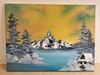 Ölgemälde 30x40 cm Ein Wintertraum nach Art Bob Ross Nordrhein-Westfalen - Oberhausen Vorschau