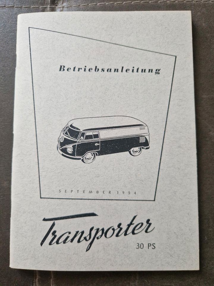 VW T1 Betriebsanleitung Alter Nachdruck September 1954 in Dortmund