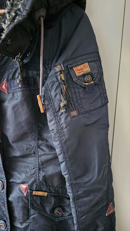 Khujo Damen Wintermantel/Parka Gr.S/36 dunkelblau ☆Top Zustand☆ in Nümbrecht