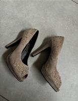 Graceland High Heels beige braun Wildleder Strass 36 Bayern - Bayreuth Vorschau