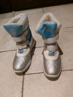 Winterstiefel Mädchen Gr 34 Silber blau weiß Brandenburg - Zippelsförde Vorschau