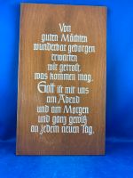 Holzbild Friede Glaube Haussegen Spruch antikes Holzbild Baden-Württemberg - Besigheim Vorschau