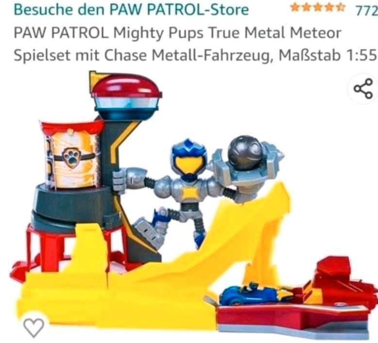 PAW PATROL Mighty Pups True Metal Meteor Spielset mit Chase in Leipzig