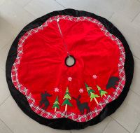 Tannenbaumdecke tree skirt Weihnachtsbaum Decke rot rund x-mas Bayern - Aschaffenburg Vorschau