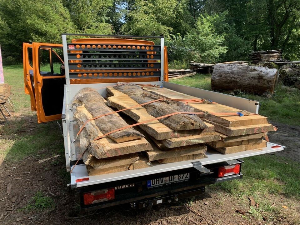 Eichenbohlen Eichenbrett Eichenholz Eiche Tisch Bank Waschtisch in Oranienburg