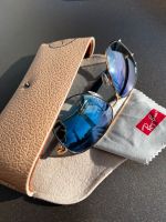 Ray Ban Sonnenbrille gold/ schwarz Glas blau Baden-Württemberg - Ötisheim Vorschau