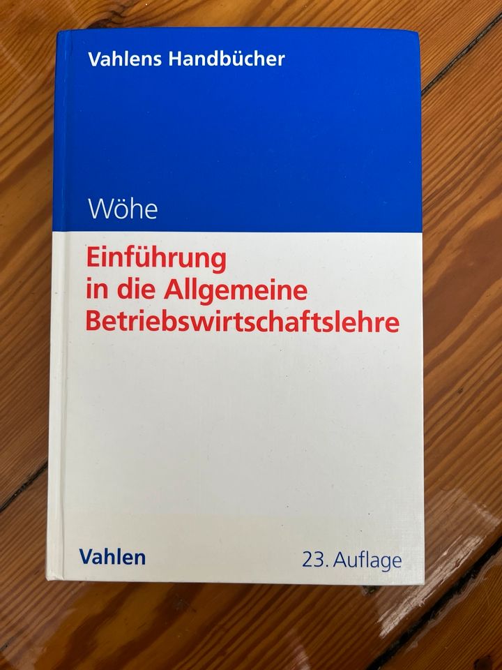 einführung in die allgemeine betriebswirtschaftslehre in Berlin