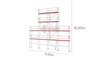 Gerüst Giebel 82 qm Alu-Sperrholzbeläg 10 x 10,2m mit Bordbretter Baden-Württemberg - Schwäbisch Hall Vorschau