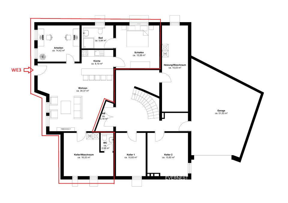 Außergewöhnliche Villa mit flexiblen Nutzungsmöglichkeiten in Overath