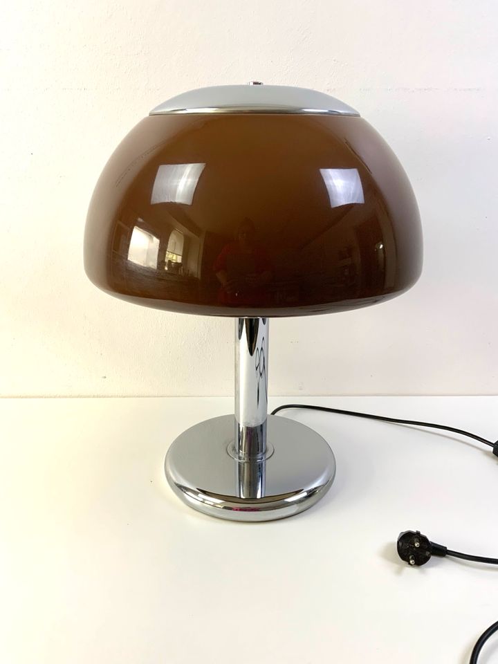 Lampe Cosack Vintage 70er Jahre Pilzlampe Braun Tischlampe in Oststeinbek