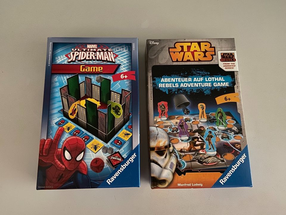 Ultimate Spiderman Game + Star Wars Game Gesellschaftsspiel in Herzberg am Harz