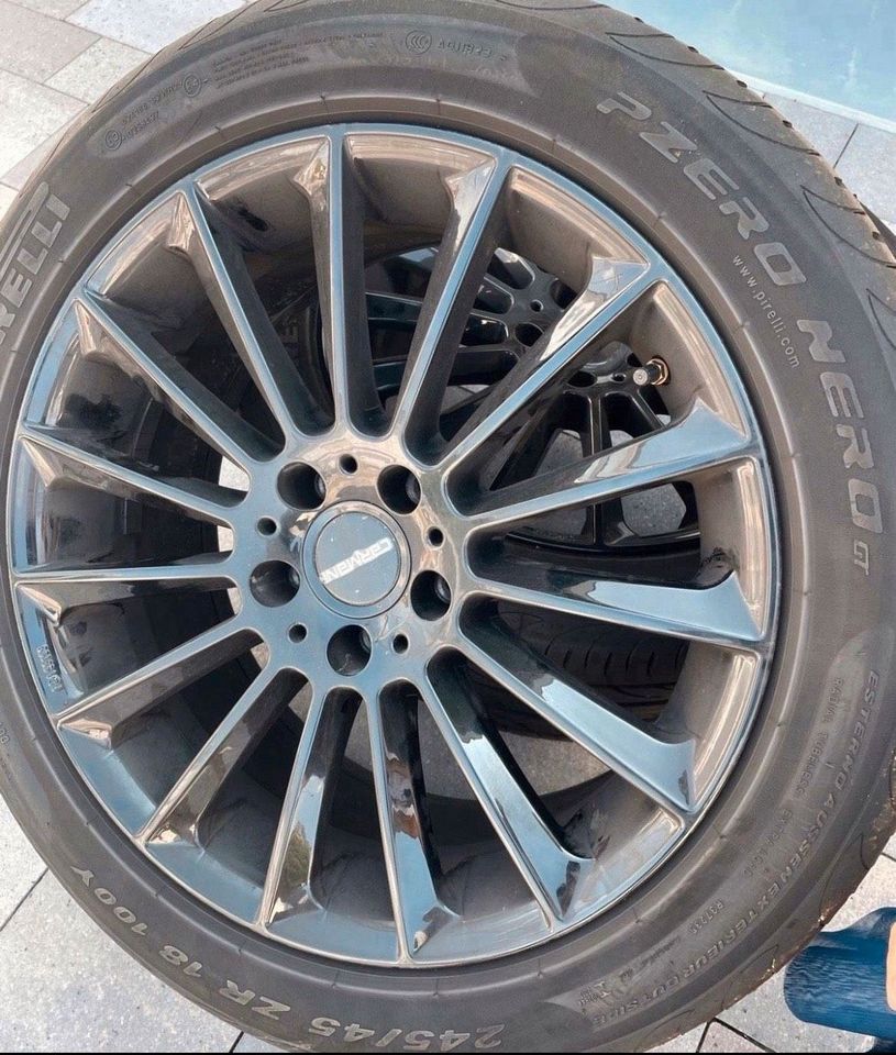 Sommerreifen Alu mit Pirelli 245/45 R18 in Rimpar