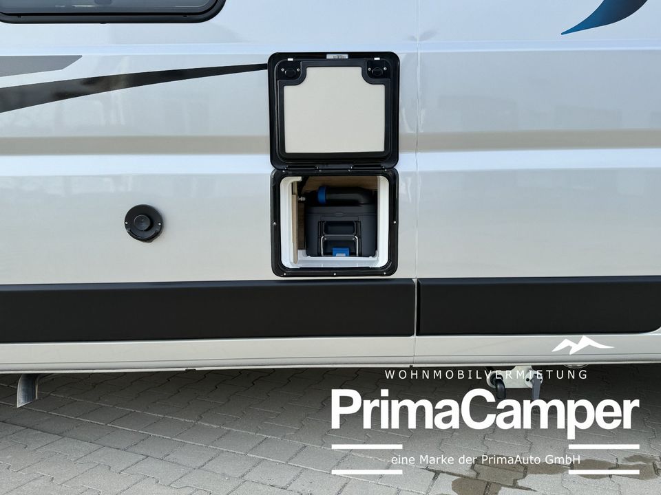 Knaus BoxStar 600 Lifetime Längsbetten - Tierfreie Wohnmobilvermietung Wohnmobil mieten Camper Bulli Kasten in Paderborn Hövelhof Delbrück Salzkotten Gütersloh Warendorf Lippstadt Erwitte Büren Rüthen in Salzkotten