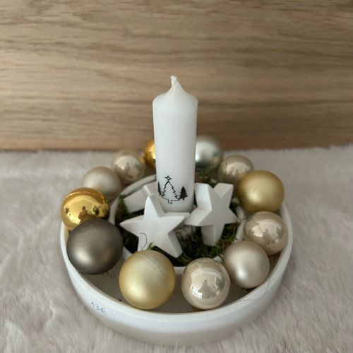 Kerzenhalter Weihnachtlich dekoriert Deko Raysin in Langenau