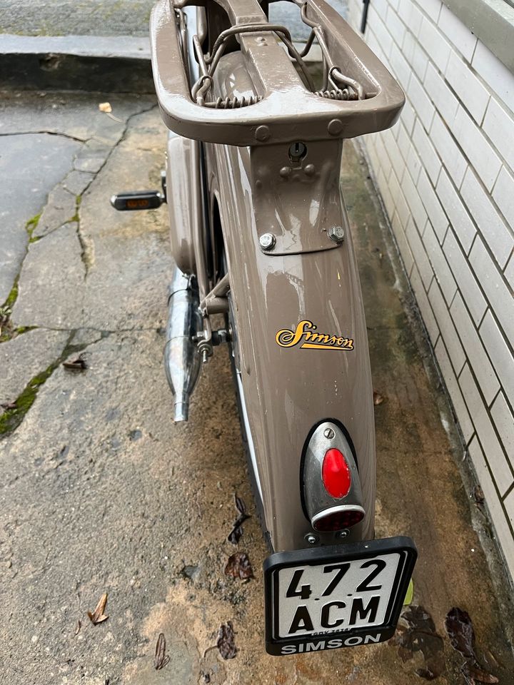 Simson SR2 Moped mit Papiere fahrbereit DDR in Iserlohn