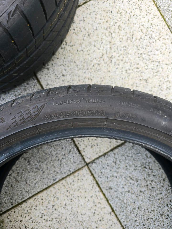 Brigdestone Turanza 225/40 R19 93Y Sommerreifen Neuwertig 8 mm in Osnabrück