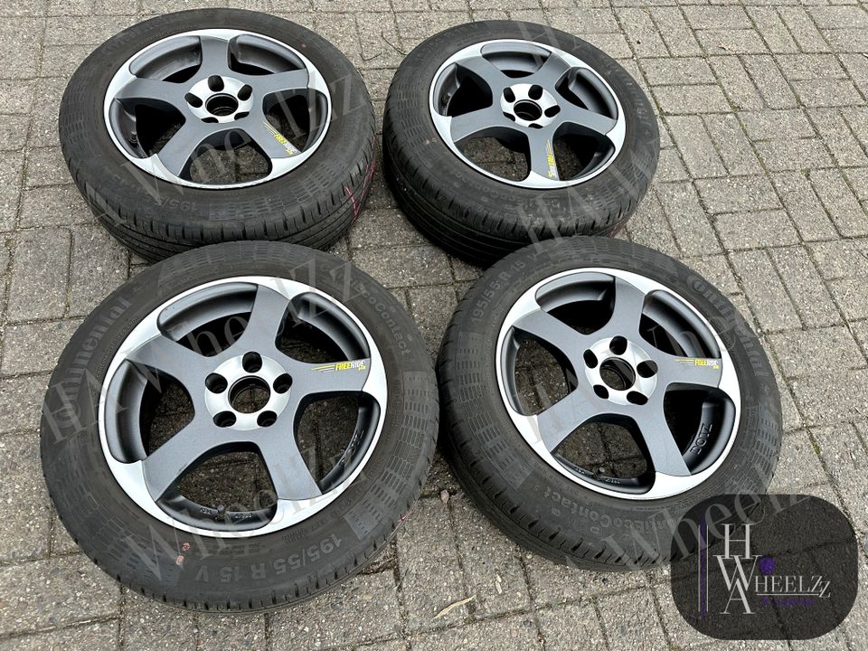 DOTZ Alufelgen poliert 15 Zoll Sommerräder 5x100➡️ 195/55 R15 CONTINENTAL Sommerreifen Sommer Reifen Felgen➡️ VW POLO 6R 9N FOX AUDI A1 SEAT IBIZA 6J 6L TOLEDO NH SKODA FABIA 5J ROOMSTER PRAKTIK RAPID in Bünde