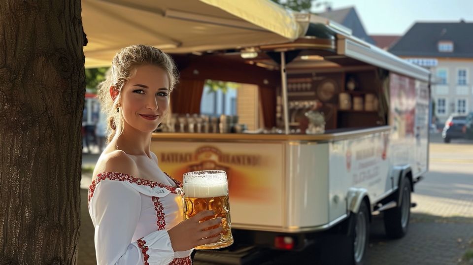 Partymobil Bierwagen Getränkewagen m. Kühlraum Fetenroller mieten in Essen