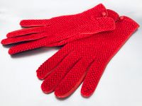 ROECKL HANDSCHUHE NAPPA LEDER STRICK ROT VINTAGE KARLSBADER 7,5 Berlin - Charlottenburg Vorschau