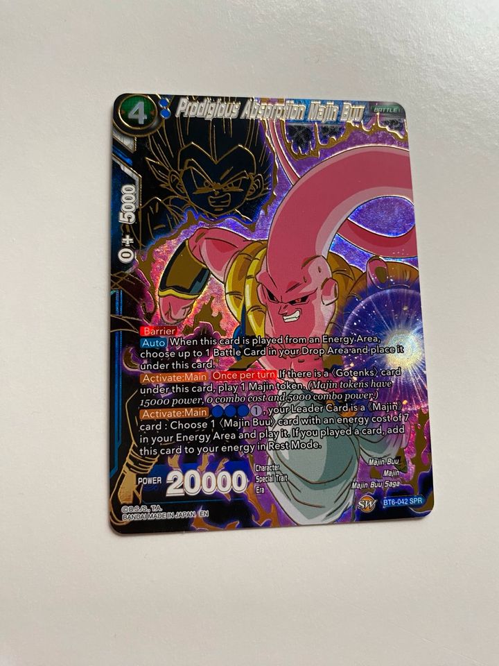 Majin Buu Gotenks Karte | Dragon Ball Super Card Game Holo SPR in München