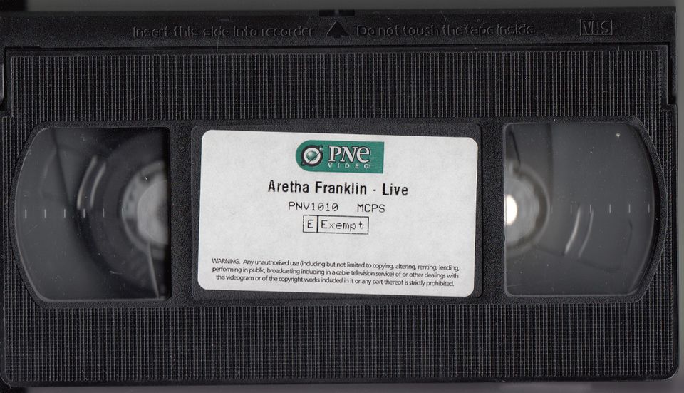 ARETHA FRANKLIN: LIVE AT PARK WEST (1985; VHS-Kassette) in Oldenburg