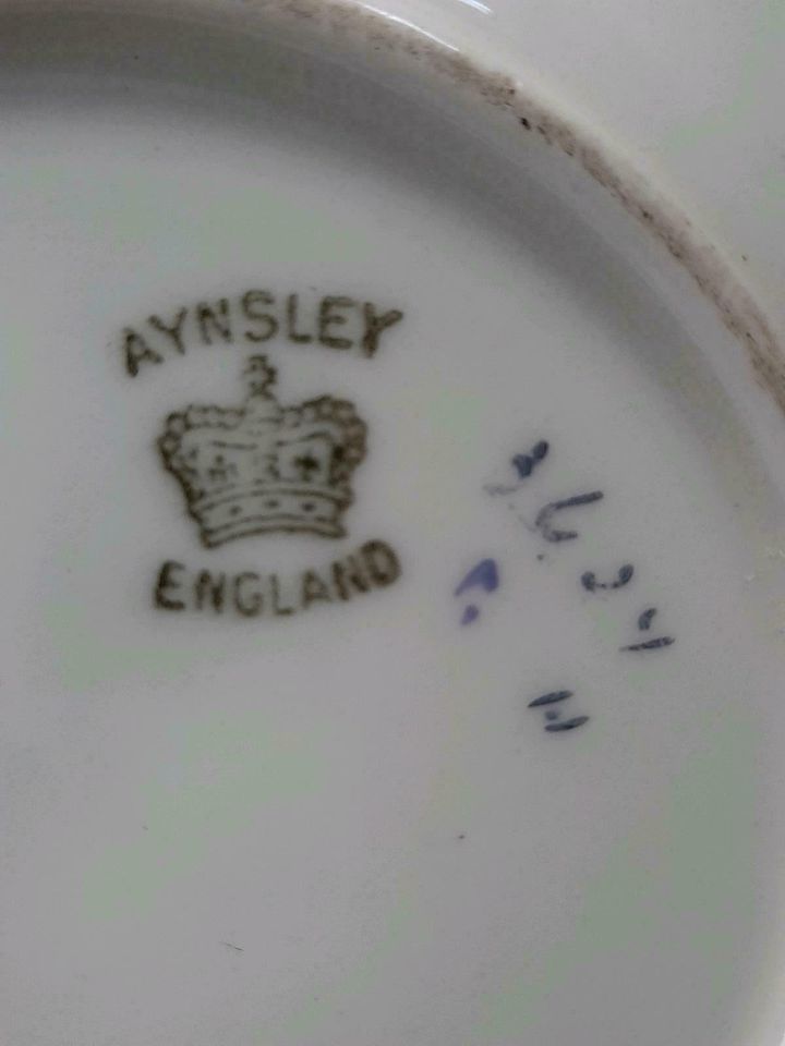 Untertasse - Aynsley England - Bone China, 3624 gemarkt in Rösrath