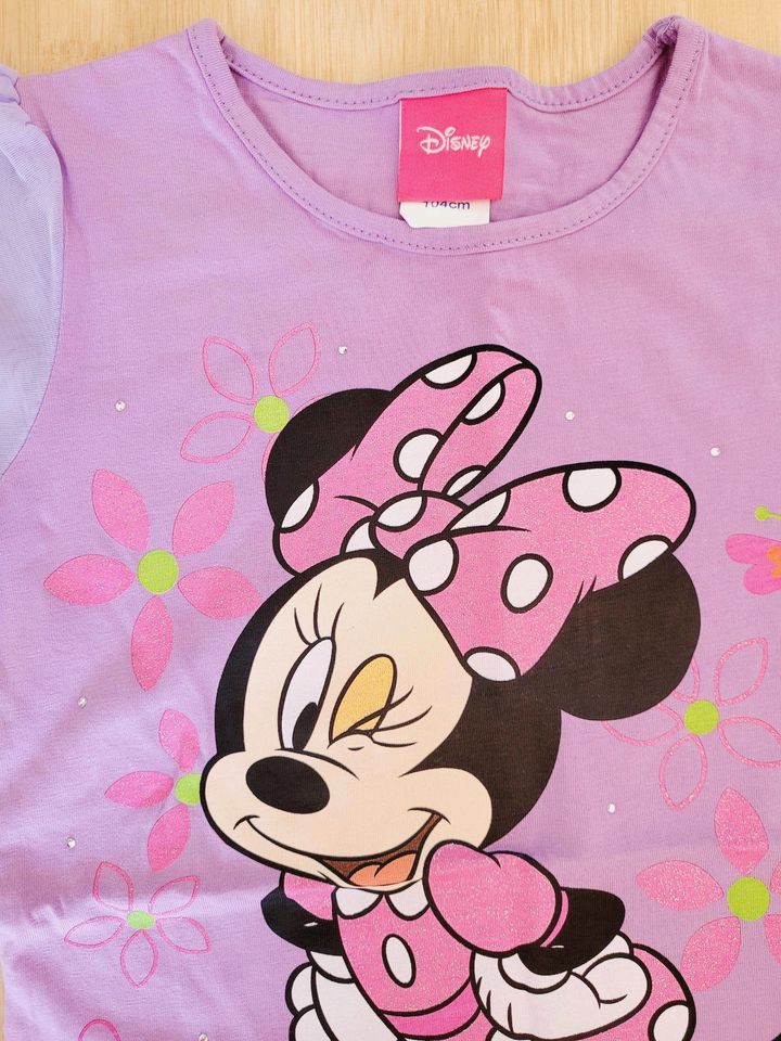 neuw. Tunika Shirt Disney Minnie Mouse 104 Strass in Würzburg