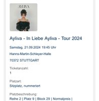 Ayliva 1 Ticket Stuttgart 21.09.2024 Konzert lieb mich Baden-Württemberg - Schwäbisch Gmünd Vorschau