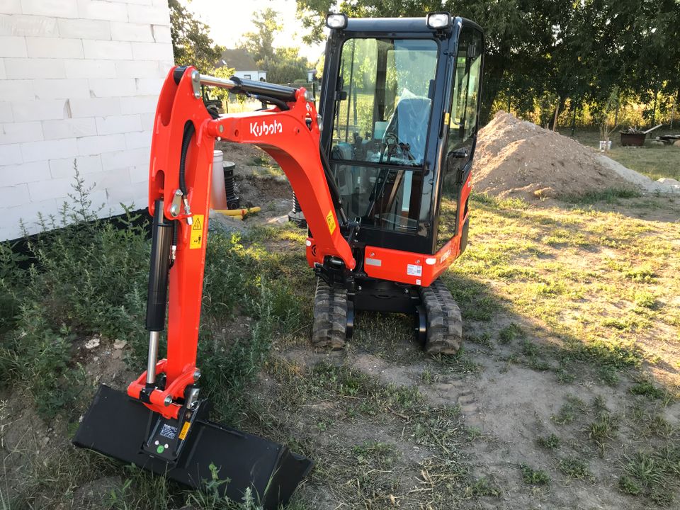 Kubota 1,8t Bagger Minibagger mieten, ohne weitere Kosten in Naunhof