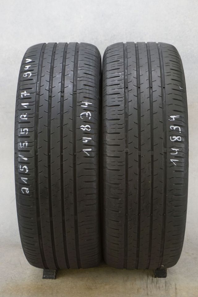 2 Sommerreifen 215 / 55 R 17 94 V Continental Eco 6  4,6mm in Hattenhofen