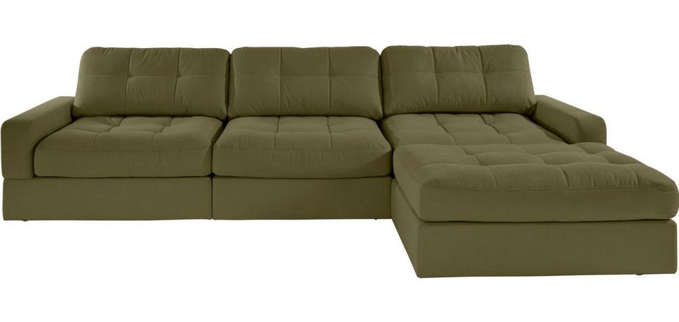 XXL Ecksofa 315x105cm Olive Grün Soft Clean Couch Fenya BIG Sofa in Köln