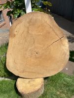 Rusikale Tischplatte  Holzscheibe ca. 95 x 83 cm 8 cm stark roh Kreis Pinneberg - Quickborn Vorschau