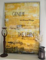 Genieße das Leben Bild abstrakt Acryl DIY 70x100 cm Baden-Württemberg - Bingen Vorschau