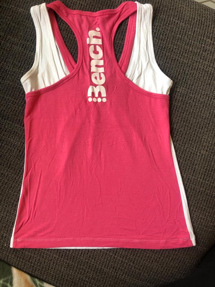 Neuwertig❗️BENCH Tanktop Trägershirt Gr M 36 38 weiß/Pink in Braunschweig