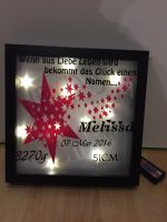 LED Bilderrahmen Taufe Hochzeit Geburtstag Geburt individuell Bayern - Stein Vorschau