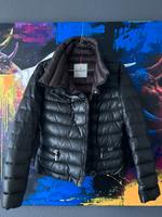 Luxus Moncler Daunenjacke Lederjacke M schwarz braun - 2680€ Hessen - Lahntal Vorschau