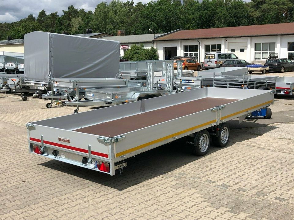 ⭐️ Eduard Auto Transporter 3000kg 606x220x30cm Rampen Winde 63 in Schöneiche bei Berlin