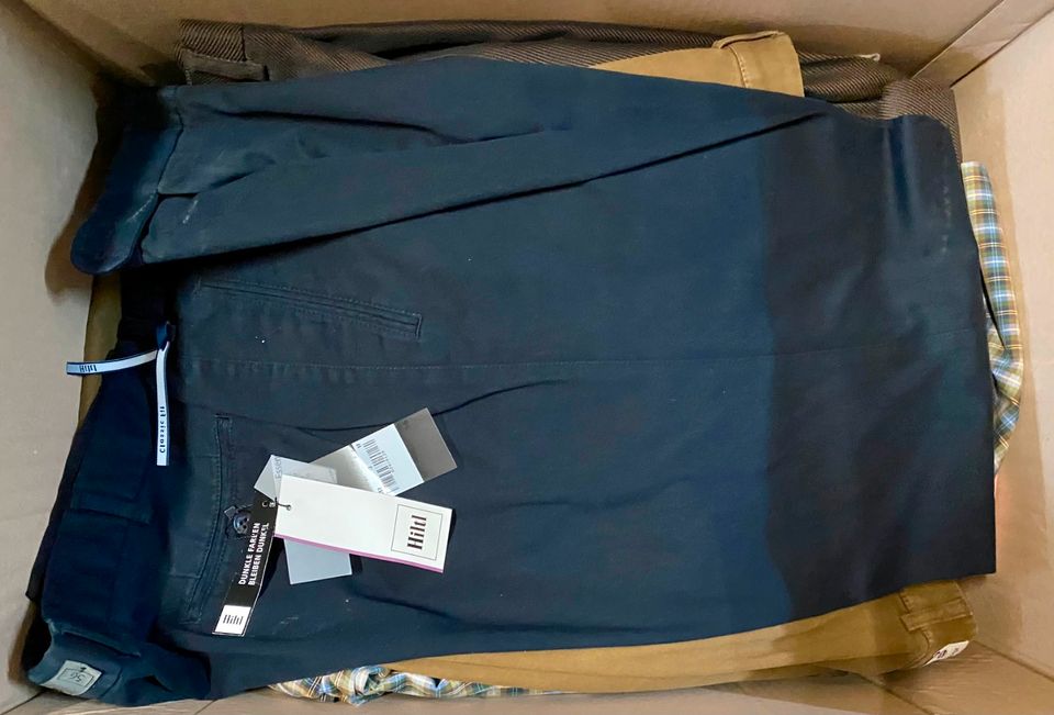 150 Stk. Marken Hosen von Hiltl Aigner u.a., versch. Modelle und Größen, Großhandelwaren kaufen Sonderposten Großhandel in Tanna