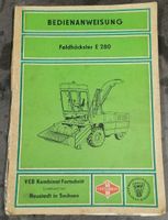 Anleitung & Schaltplan Feldhäcksler E 280 DDR Fortschritt Sachsen - Cavertitz Vorschau