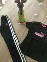 ❤️ Adidas / Puma Sportset, schwarz, Gr. 128, neuwertig ‼️ Niedersachsen - Wiesmoor Vorschau