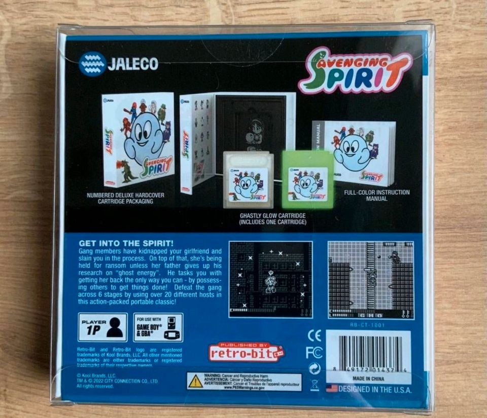 Avenging Spirit Versiegelt Game Boy GB Retro Bit in Vellberg