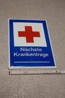 Emailschild "Nächste Krankentrage" Rotes Kreuz, Blechschild Brandenburg - Bernau Vorschau