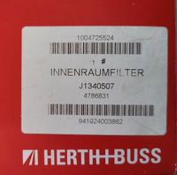 Herth Buss Innenraum Filter Hyundai Tucson Wiesbaden - Mainz-Kostheim Vorschau