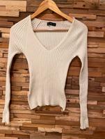 NEUwertig Gr. S Mango Strickpullover Pullover dünn gerippt beige Sachsen - Chemnitz Vorschau