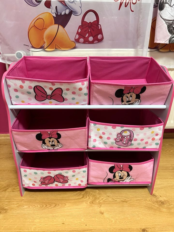 Minnie Mouse Regal mit Fächern in Steinbach-Hallenberg (Thüringer W)