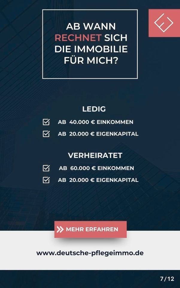 ✅ Kapitalanlage Pflegeimmobilie, KfW gefördert, Langfristig Verpachtet, Kein Vermietungsaufwand, Pflegeapartment, Wohnung im Pflegeheim, Betreutes Wohnen, Pflegewohnung, Pflegezimmer, Seniorenwohnung in Essen